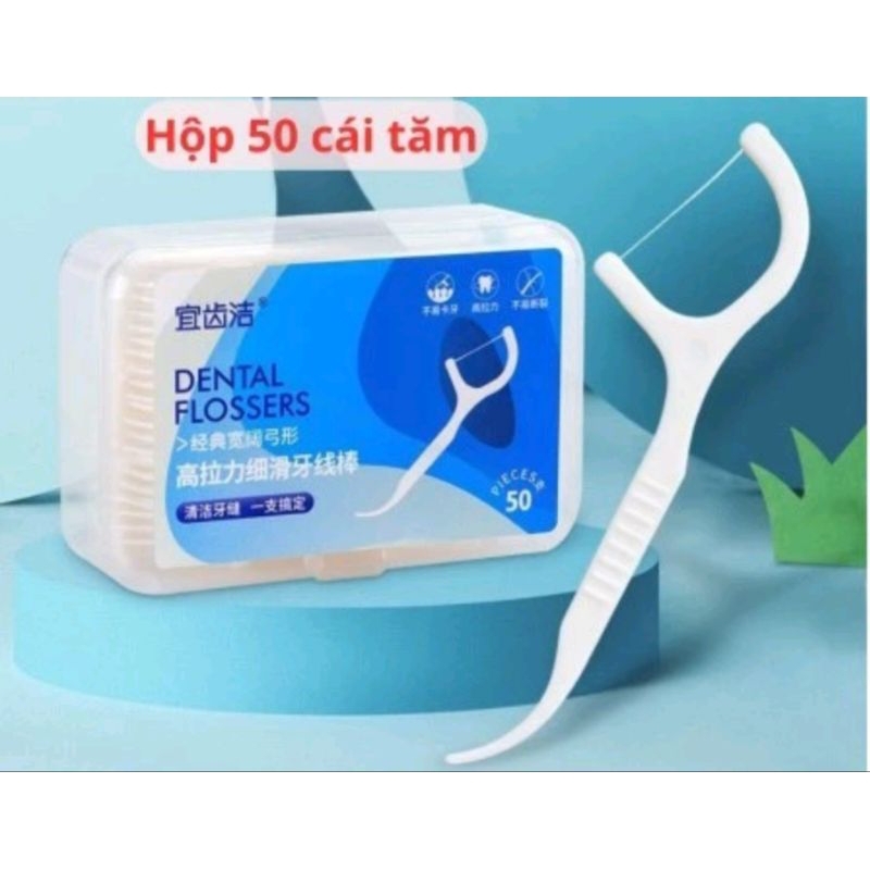 Hộp 50 Chiếc Tăm Chỉ Nha Khoa***