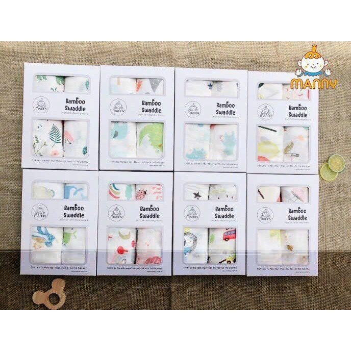 Hộp 2 khăn Aden sợi tre mềm mại