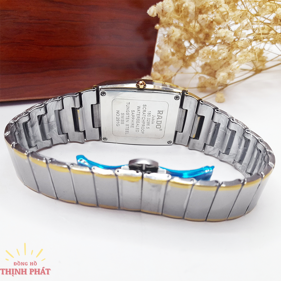 Đồng Hồ Nam RD 291G Case 30mm x 40mm - Mặt Vuông Dây Đá Ceramic Cao Cấp - Phong Cách Cổ Điển, Lịch Lãm