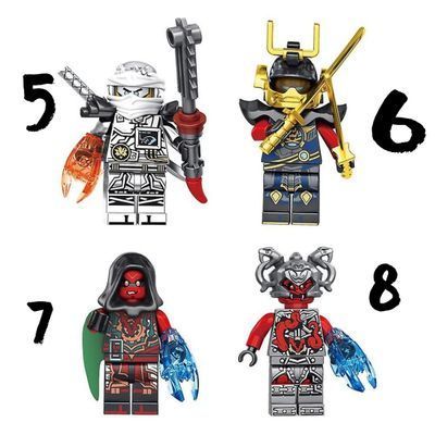 Minifigues ninjago các loại
