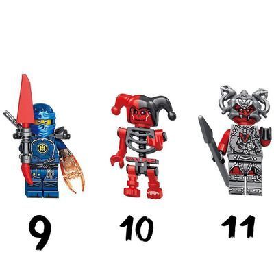 Minifigues ninjago các loại