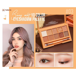 Phấn Mắt Habaria Eyeshadow Palette 10 Ô