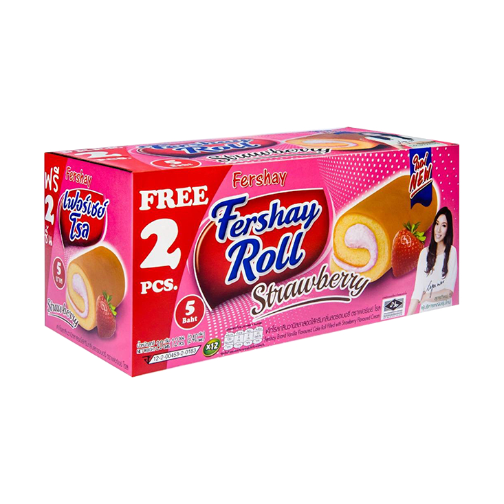 Bánh bông lan FERSHAY ROLL Thái Lan 240gr - hộp