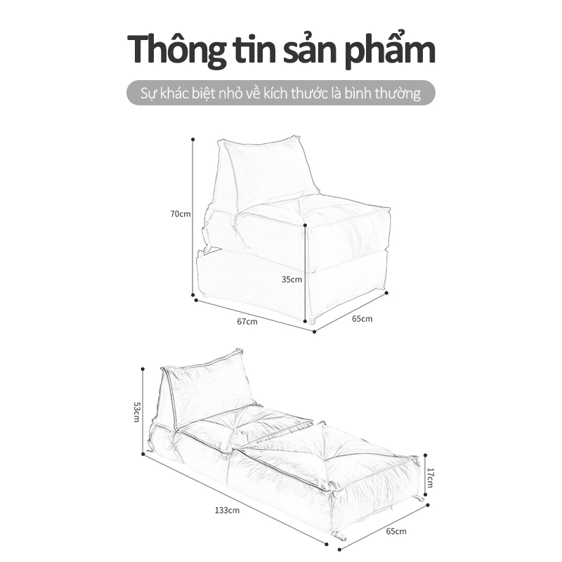 Ghế lười sofa Tatami gấp gọn,Ghế bệt tựa lưng phong cách nhật bản thư giãn thoải mái điểu chỉnh 5 mức độ | BigBuy360 - bigbuy360.vn