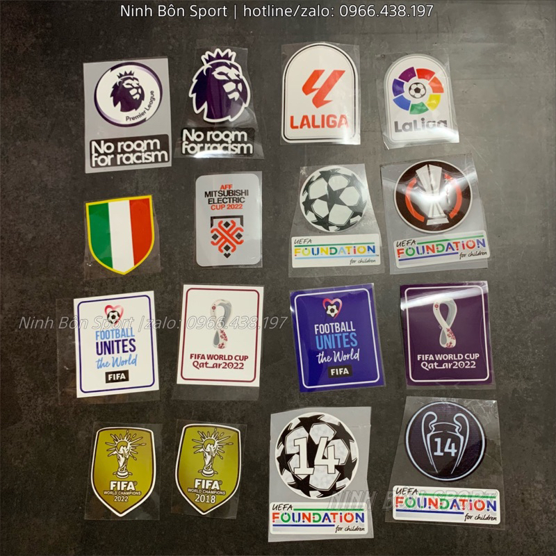 Logo Patch Tay Bóng Đá - Ép Pu Cao Cấp, Bền Đẹp Sắc Nét