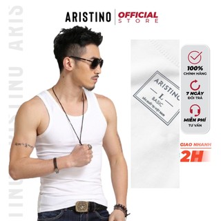 Áo thun ba lỗ nam ARISTINO AC21 áo tanktop may ô trắng trơn kiểu lót classic 100% cotton thoáng mát thấm hút co giãn tốt