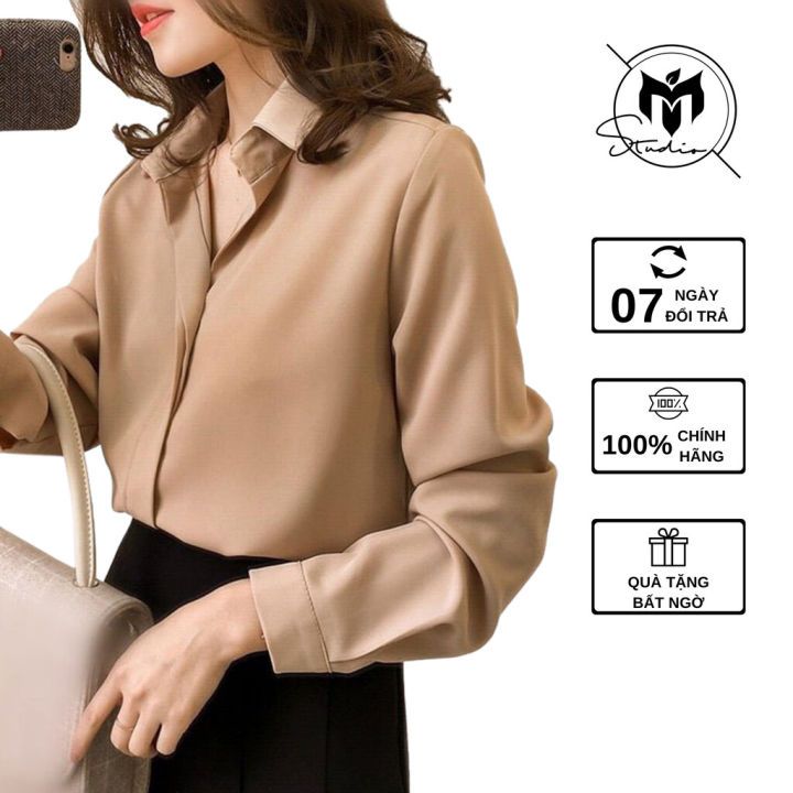 Áo sơ mi công sở nữ đẹp kiểu Hàn Quốc