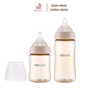 Bình sữa cho bé/ bình sữa moyuum basic chuẩn nội địa hàn 170ml/270ml núm ti siêu mềm