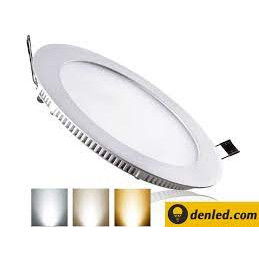 Đèn led ốp trần đèn led âm trần tròn 6w 9w 12w 18w sáng trắng/vàng, bh 12 tháng