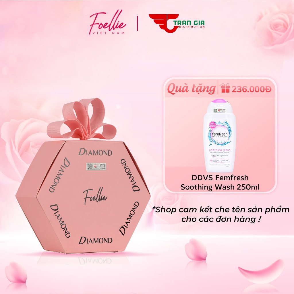 Sữa tắm nước hoa cao cấp FOELLIE Hàn Quốc Gorgeous Body Wash Diamond,  sữa tắm trắng da, lưu hương lâu 285ml