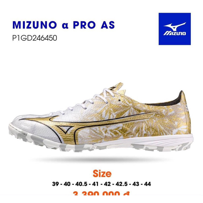 Giày Mizuno Alpha Pro  TF bản loại 1 Đế chữ L --Dũng Dày Football