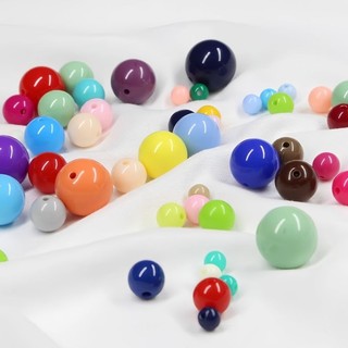 10mm Hạt trai nhựa có lỗ gói 100g nhiều màu diy trang trí handmade