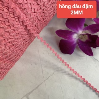 Dây viền  ziczac, size 2MM  đến  1.2CM (5 mét)