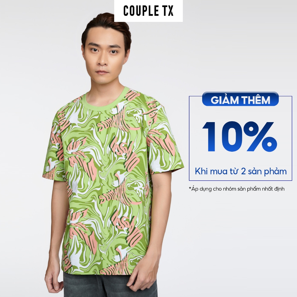 Áo Thun Nam Nữ Couple TX Pattern In Tấm SS23 TS 253