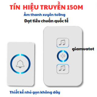 Chuông cửa thông minh không dây điện tử điều khiển từ xa – Dụng cụ âm thanh cho người già trẻ nhỏ (61 kiểu nhạc chuông)