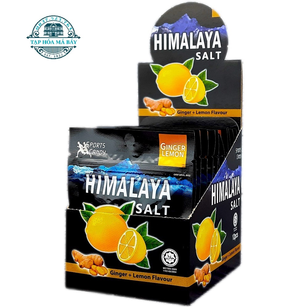 Kẹo ngậm Himalaya Salt hương chanh muối bạc hà the mát gói 15g Extra Cool Mint Candy Lemon Flavour