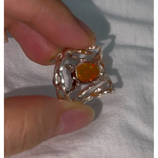 Nhẫn bạc Opal