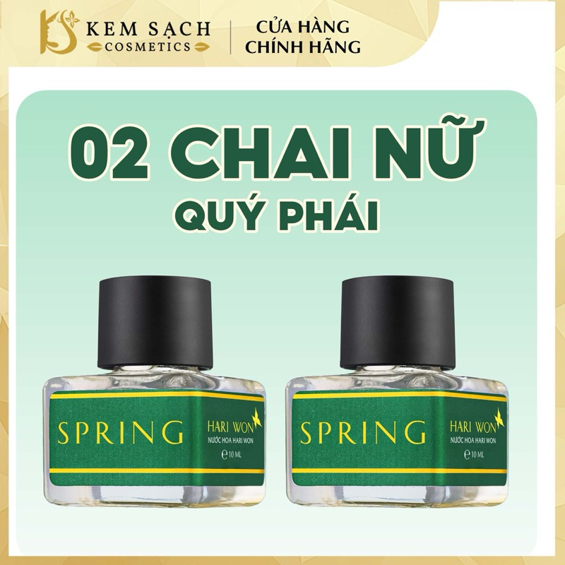 Combo 2 chai nước hoa HARI WON lưu hương lâu /chai 10ml