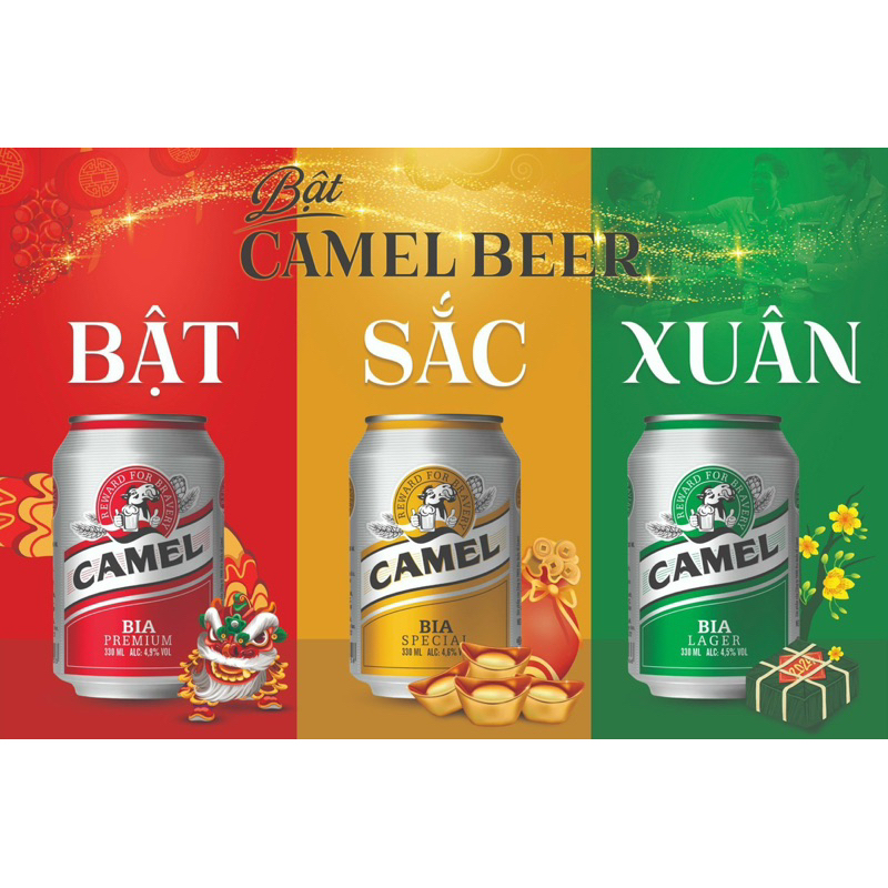 Thùng 24 lon bia Camel Special Chính Hãng (330ml/lon) BẬT NẮP TRÚNG THƯỞNG