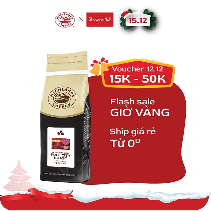 Cà Phê Hạt Full City Highlands Coffee 1kg