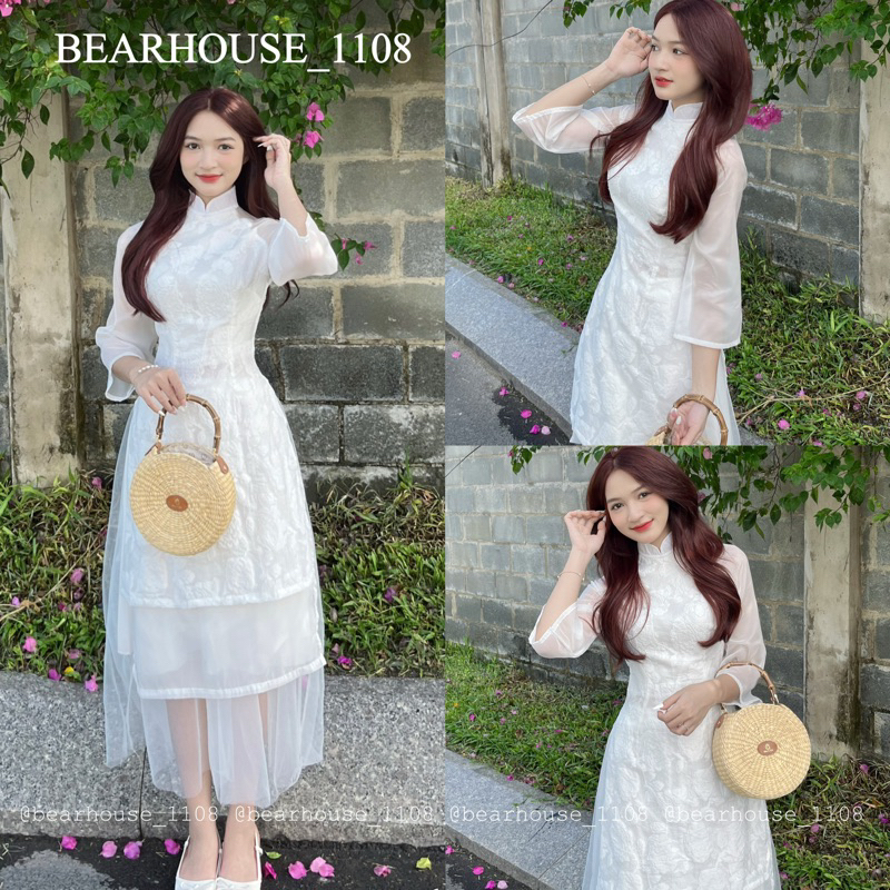 🌿 ÁO DÀI REN CÁCH TÂN MIX CHÂN VÁY * SPRING * mặc Tết, mặc đi tiệc
