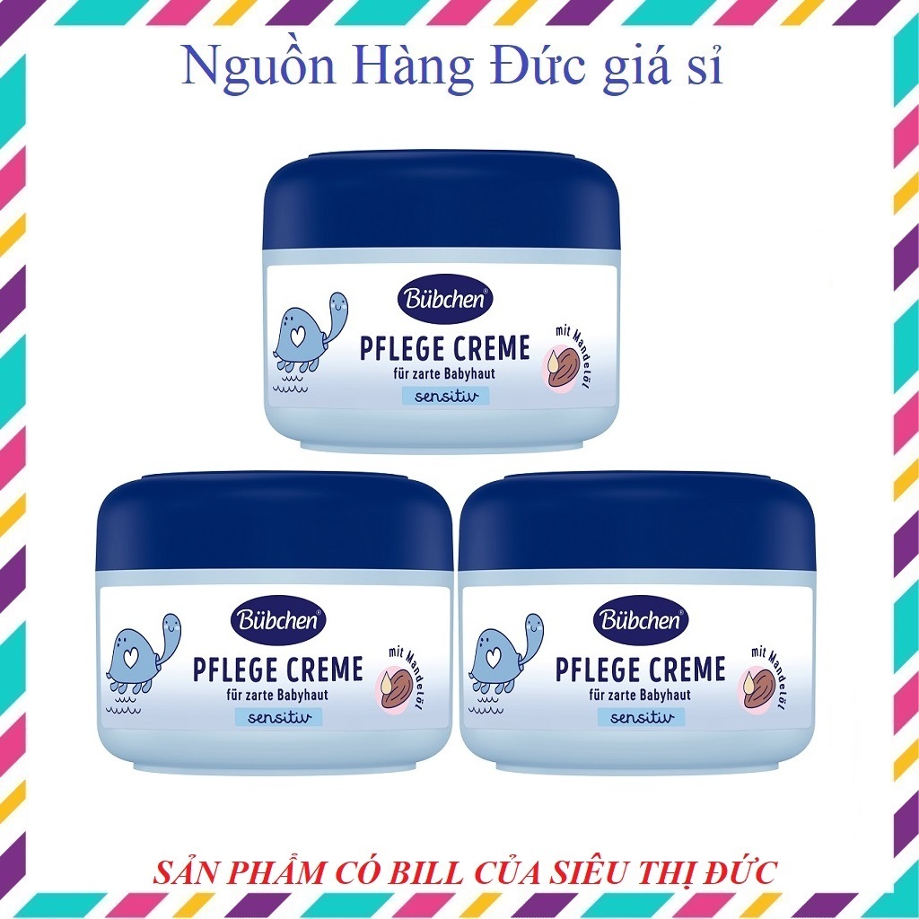 [Chính Hãng] Kem dưỡng da Bubchen Pflege Creme cho bé Đức