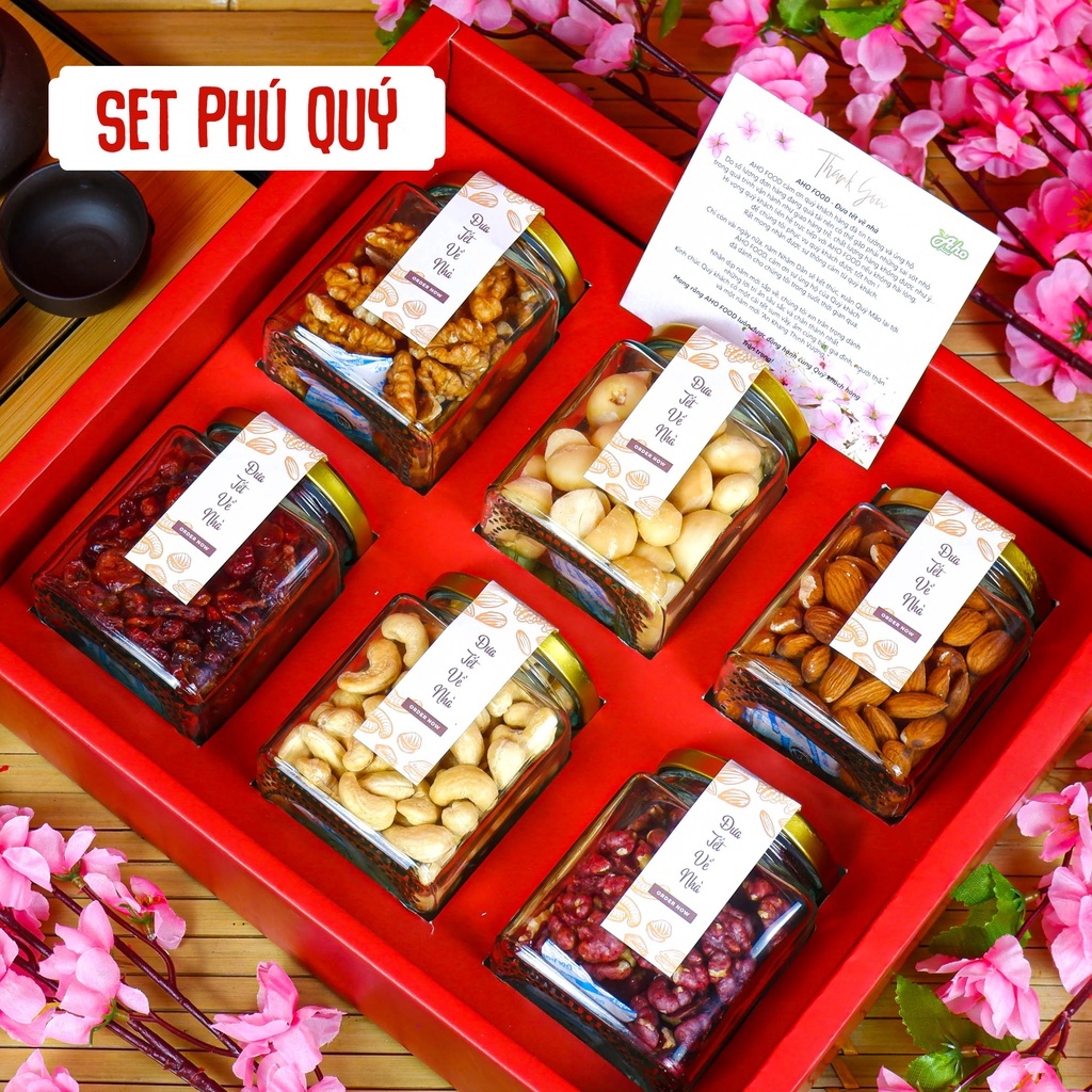 Sét quà tặng tết 2026 Aho Food sang trọng dành tặng gia đình, đối tác, bạn bè
