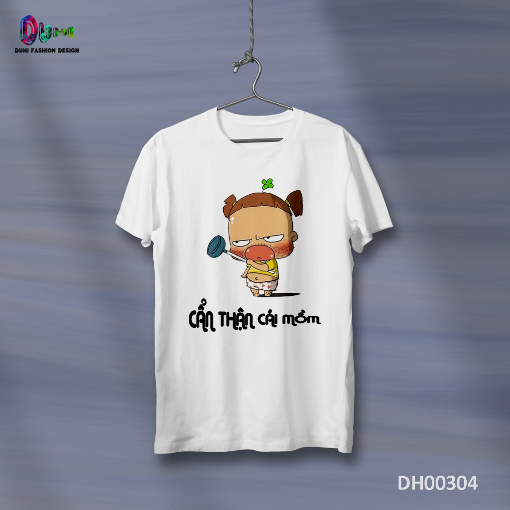 DH00304 - Áo Thun DUHI, Áo Phông (Cẩn Thận Cái Mồm) Nữ Top Hot