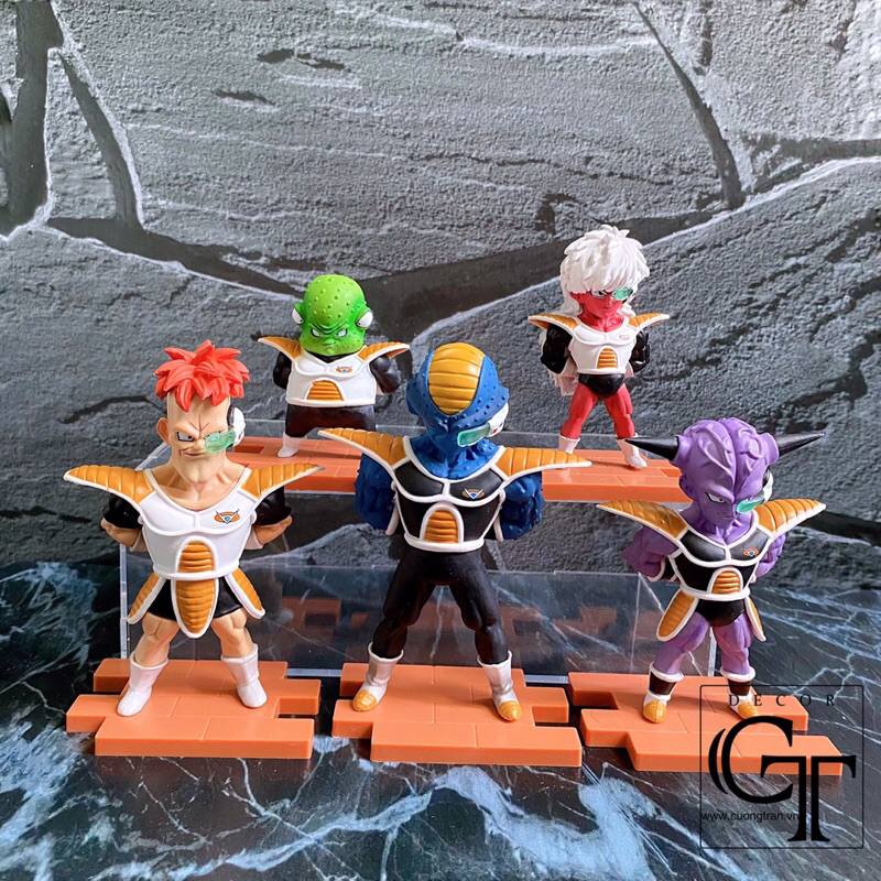 Dragon Ball | Set 5 con mô hình Tiểu đội sát thủ chibi | Đội Ginyu | Đội GaGa