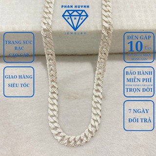  Dây chuyền cuban hình sao cao cấp bạc 950 PHJ 