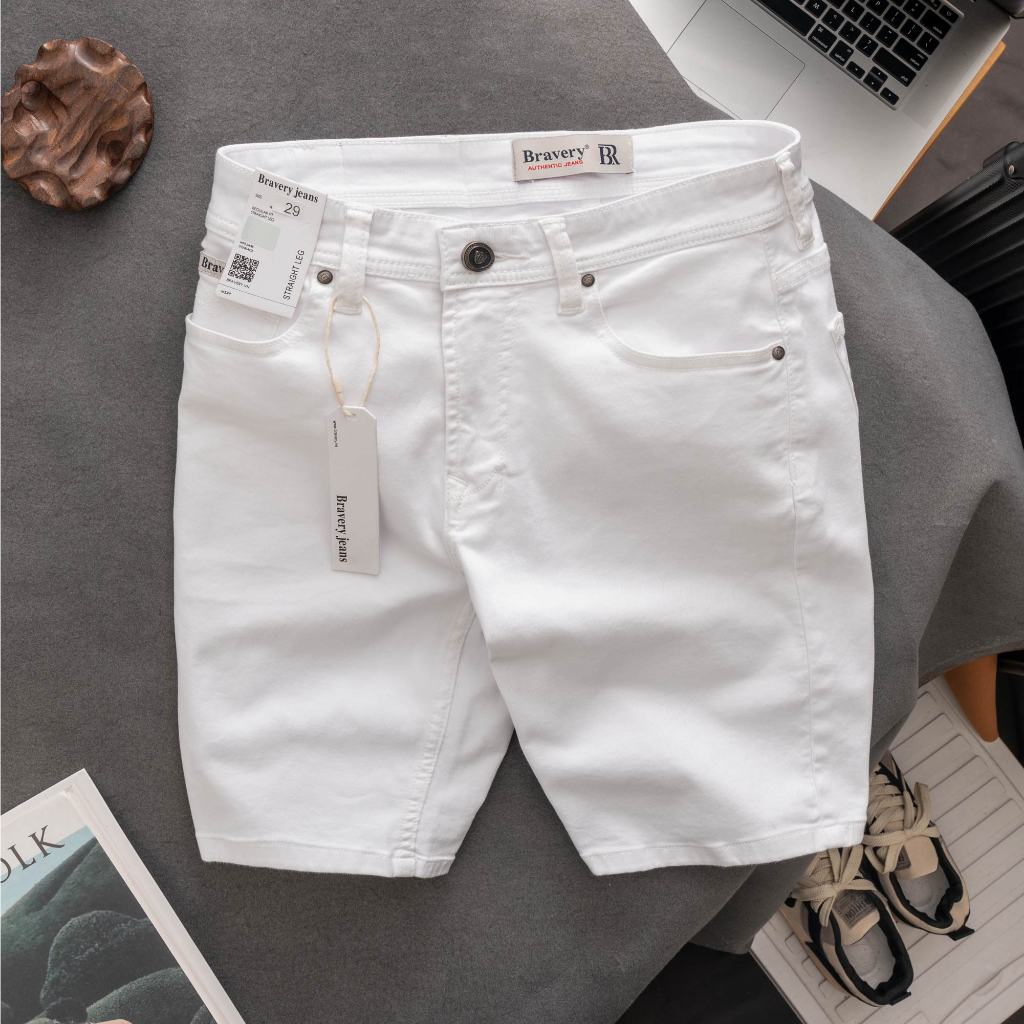 Quần short nam, Short Jean BR Cao cấp co giãn, mềm mịn thoáng mát - BRAVERY