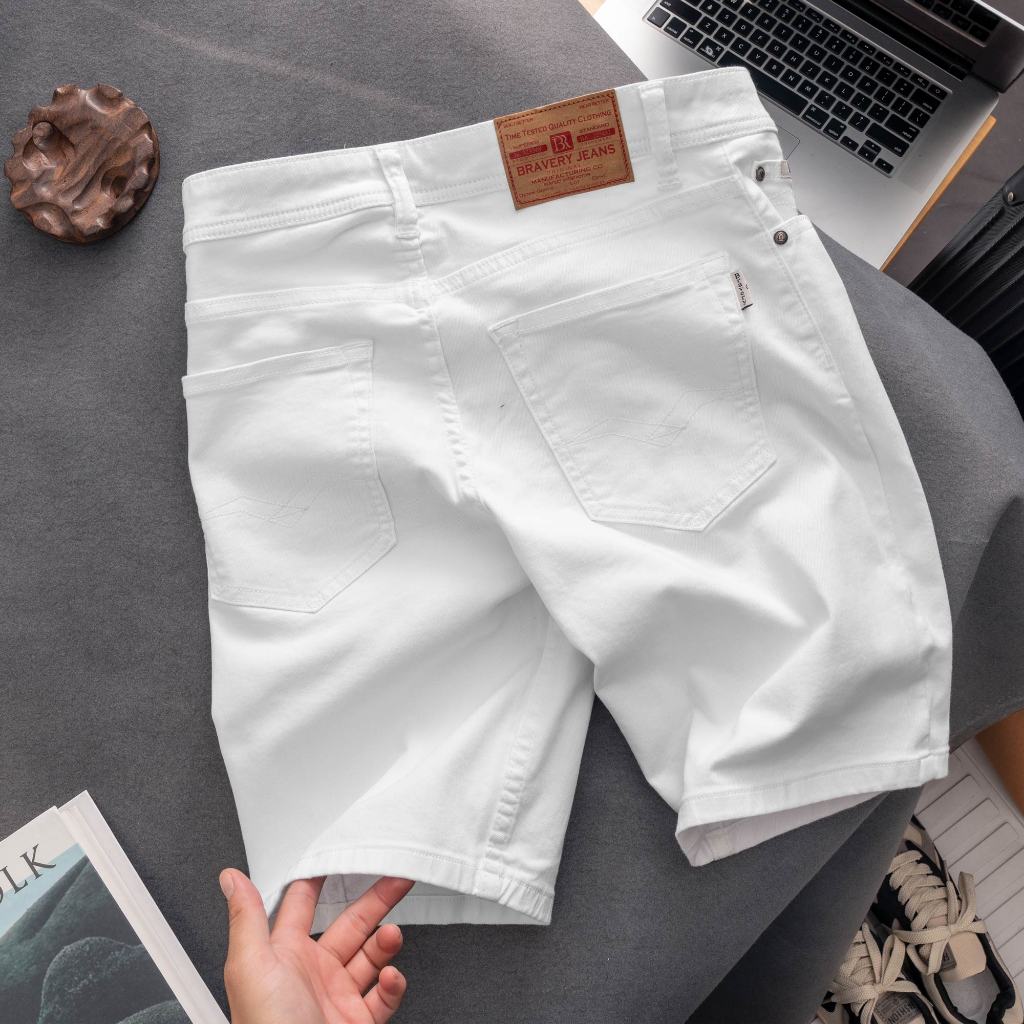 Quần short nam, Short Jean BR Cao cấp co giãn, mềm mịn thoáng mát - BRAVERY