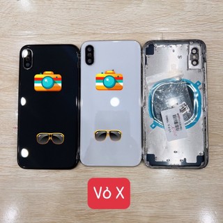 X BỘ - Lưng vỏ dùng cho máy ip X có khung sườn viền kính cam - nắp lưng - nắp pin - lưng pin