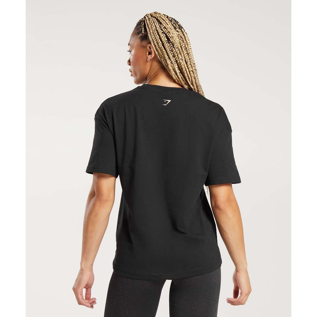 Áo phông GYMSHAR.K lifting nữ cổ tròn oversized chất cotton