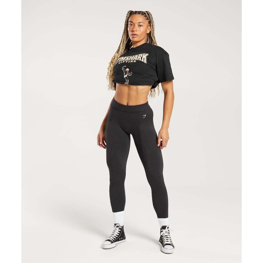 Áo phông GYMSHAR.K lifting nữ cổ tròn oversized chất cotton