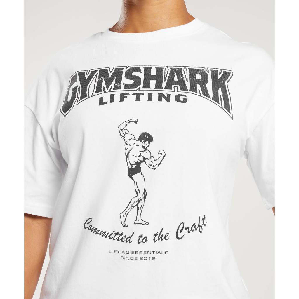 Áo phông GYMSHAR.K lifting nữ cổ tròn oversized chất cotton