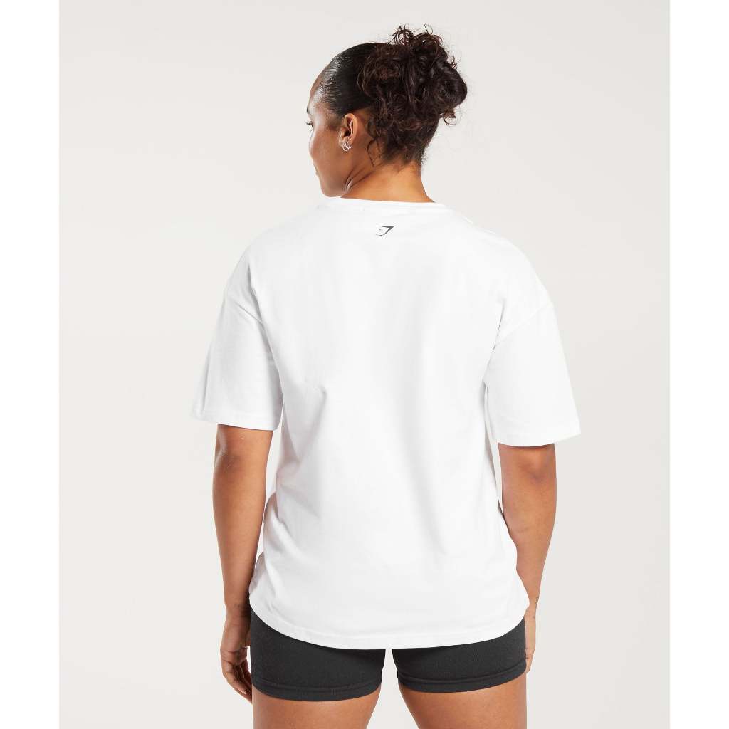 Áo phông GYMSHAR.K lifting nữ cổ tròn oversized chất cotton