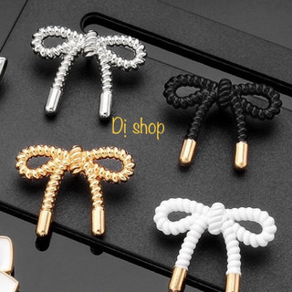 Nút nơ kim loại size 2.3cm có chân khâu