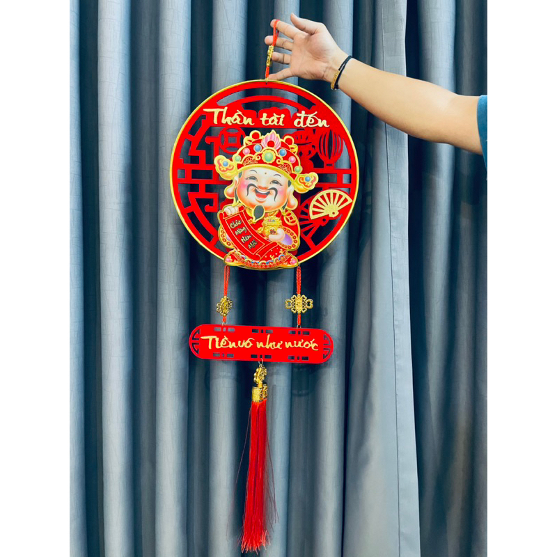 Ông Thần Tài Lắc Lư Hoa Kim Tiền Trang Trí Tết 2024 - Thần Tài Lắc Đầu Mang Lại Thịnh Vượng Cho Gia Chủ - Panda Decor