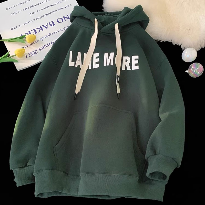 Áo Hoodie FKZ Unisex In Chữ LAME MORE Form Rộng Chất Liệu Nỉ Bông Cao Cấp Dây Rút Siêu Đẹp