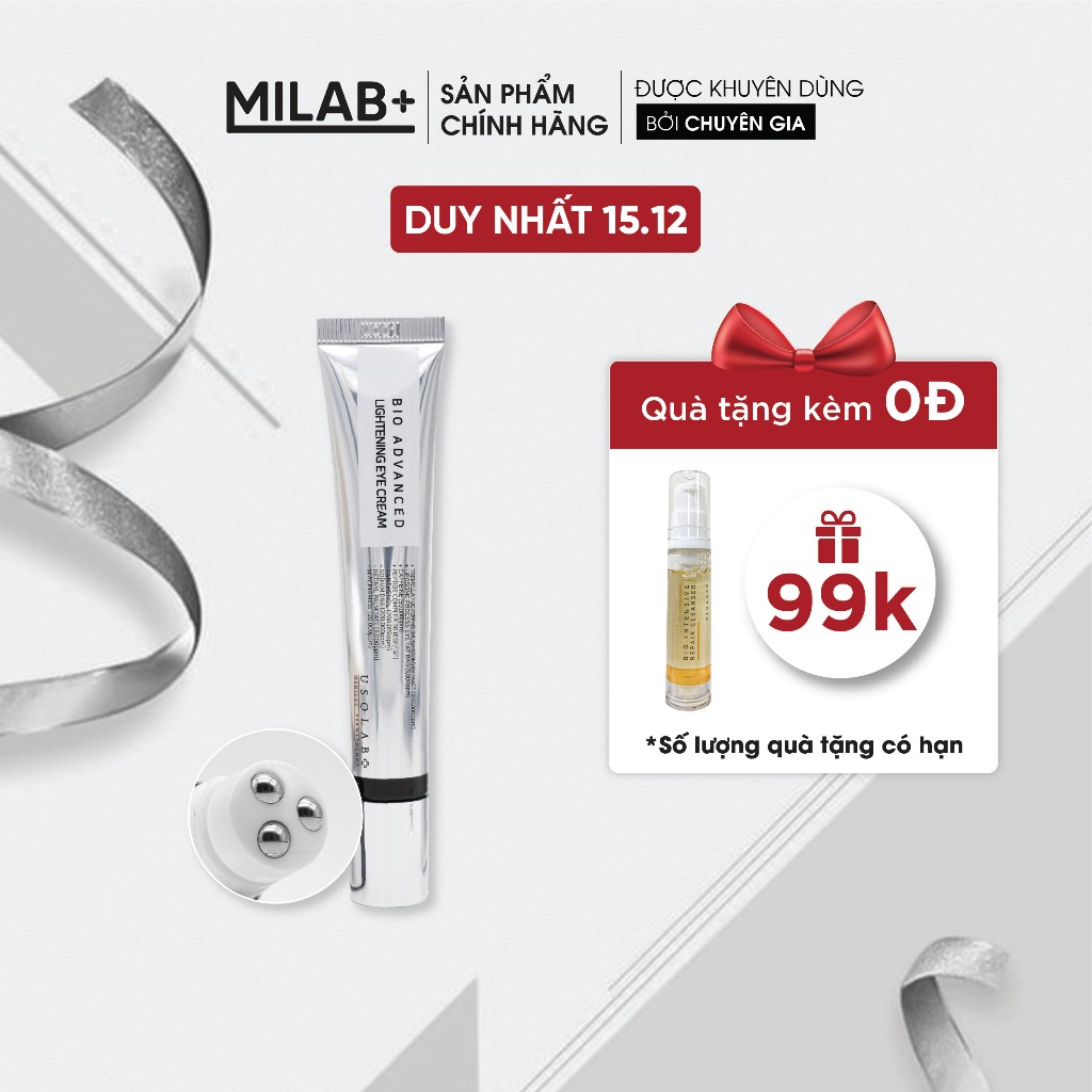 Kem mắt USOLAB - Giúp cải thiện nếp nhăn, giảm thâm quầng mắt và săn chắc da MILAB