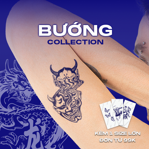 Hình xăm dán tạm thời 15 ngày Inkaholic, xăm giả đẹp & ngầu y xăm thật, chống nước 100