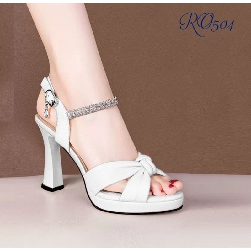 Giày Cao gót thời gian nữ hàng hiệu Rosata cao 9f đẹp