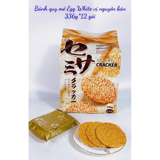 Bánh quy mè trứng muối rong biển egg white 336g/gói