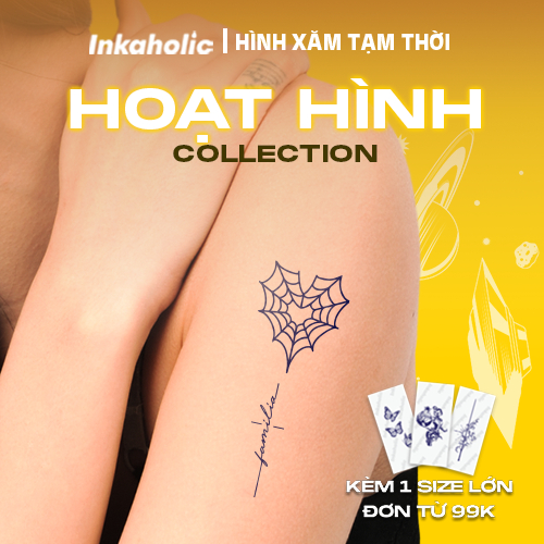 Hình xăm dán tạm thời 15 ngày Inkaholic - xăm giả đẹp & ngầu y xăm thật, chống nước 100