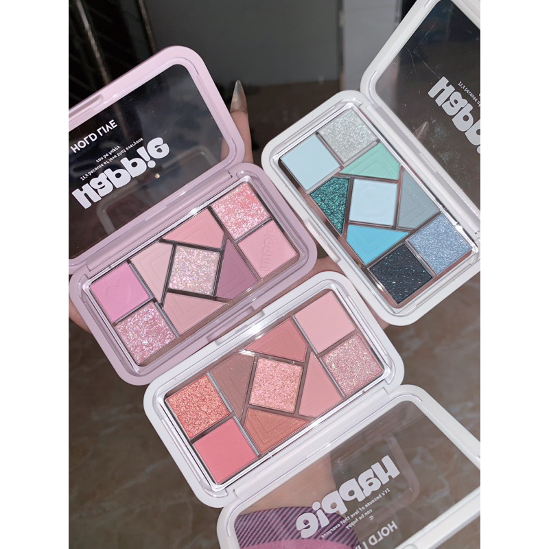 Bảng phấn mắt Hold Live 9 ô Happie lấp lánh đủ màu