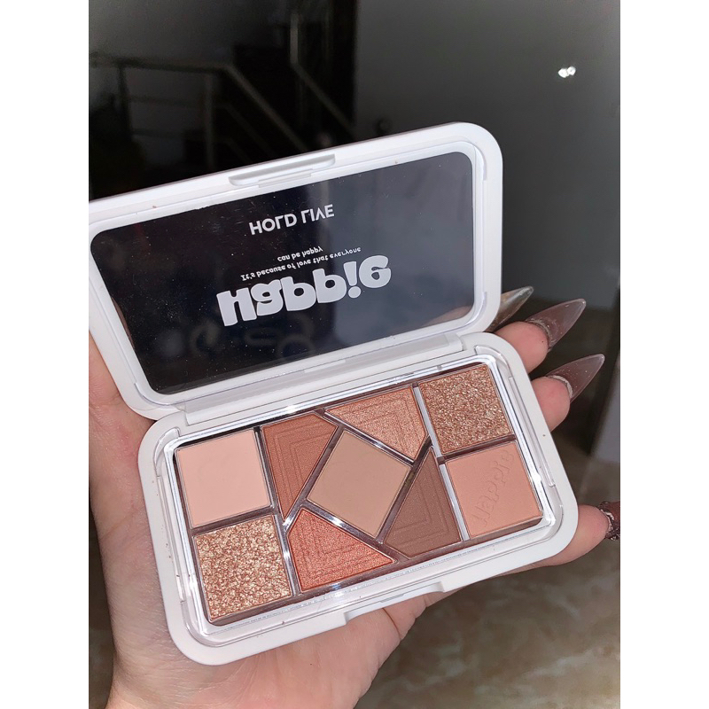 Bảng phấn mắt Hold Live 9 ô Happie lấp lánh đủ màu