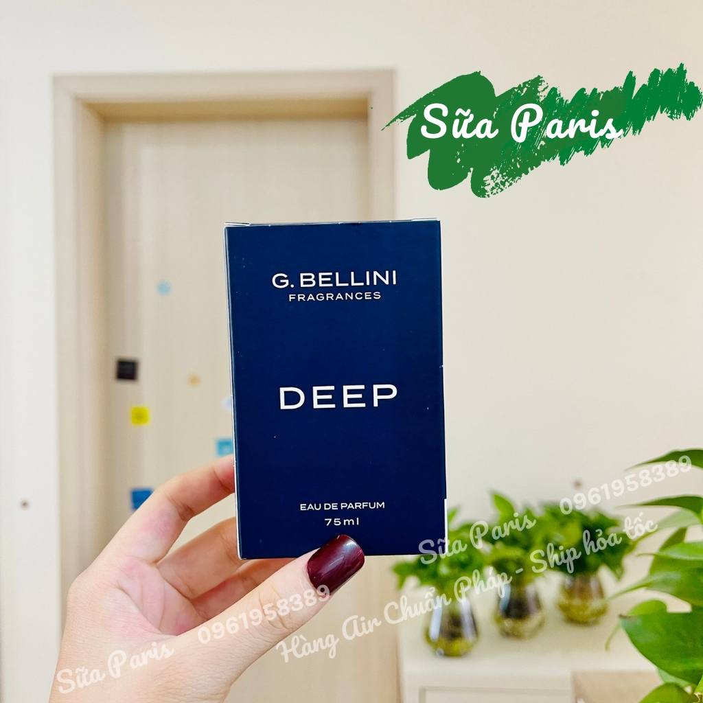 Nước hoa dành cho nam DEEP - G.bellini EDT 75ml, hàng Pháp có bill_Sữa Paris Aderma