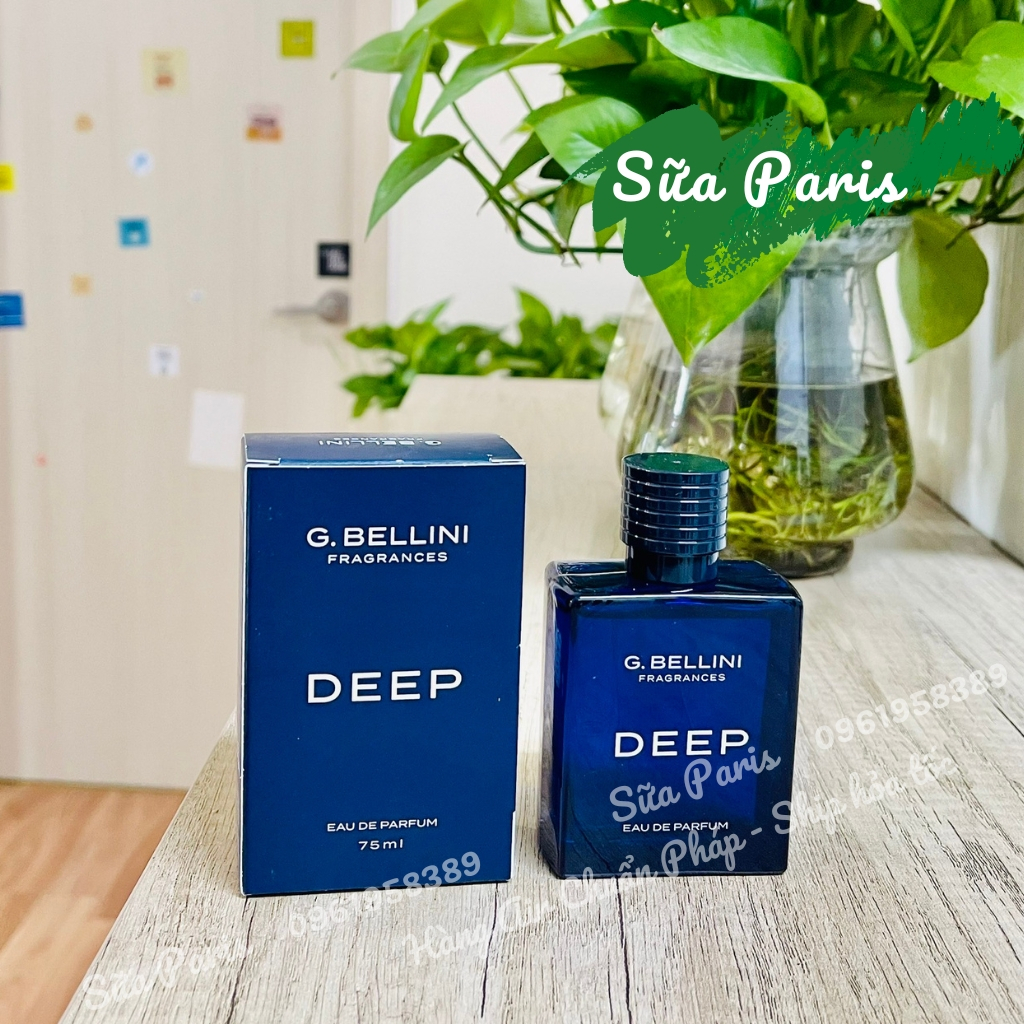 Nước hoa dành cho nam DEEP - G.bellini EDT 75ml, hàng Pháp có bill_Sữa Paris Aderma