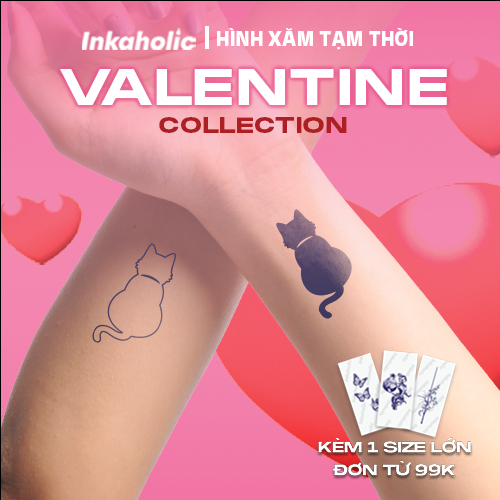 Inkaholic hình xăm dán tạm thời Y HỆT xăm thật trong 15 ngày, 100% tự nhiên và chống nước